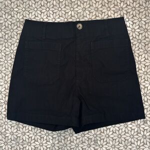 Women's Anthropologie Maeve Colette Shorts in Black, Size 31